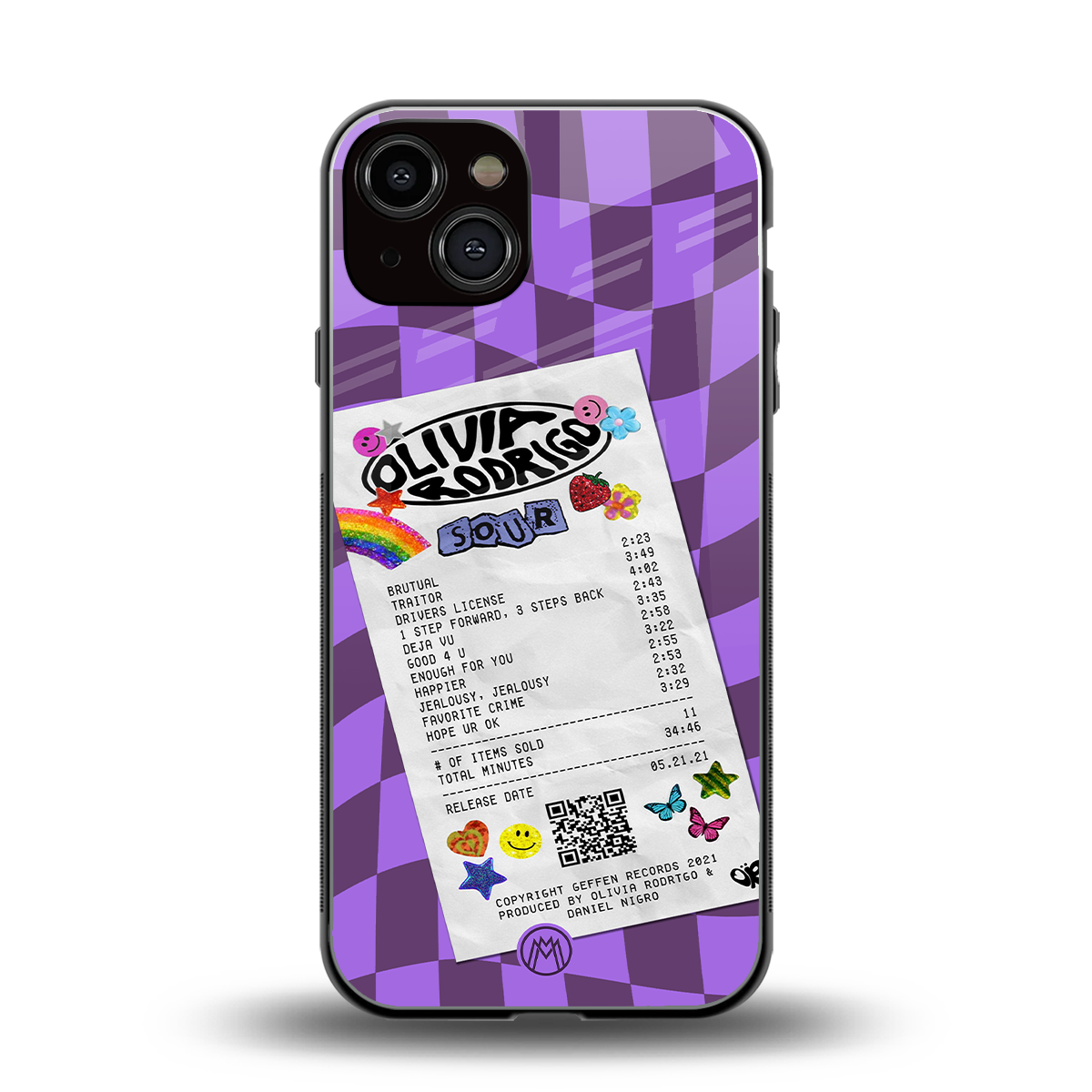 olivia rodrigo back phone cover | glass case for iphone 13