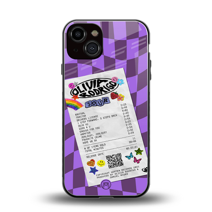 olivia rodrigo back phone cover | glass case for iphone 13