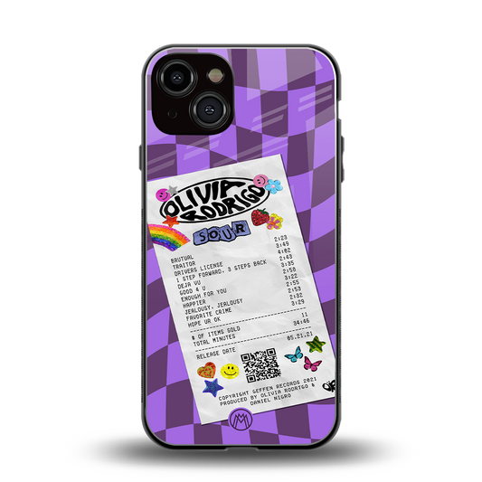olivia rodrigo back phone cover | glass case for iphone 13