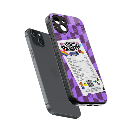olivia rodrigo back phone cover | glass case for iphone 14 plus