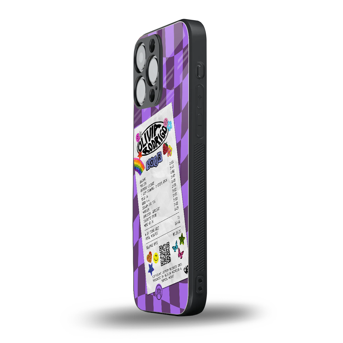olivia rodrigo back phone cover | glass case for iphone 16 pro max