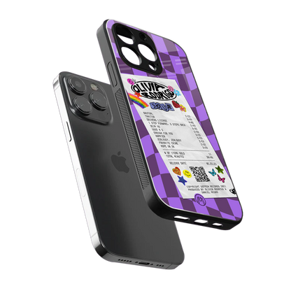 olivia rodrigo back phone cover | glass case for iphone 16 pro