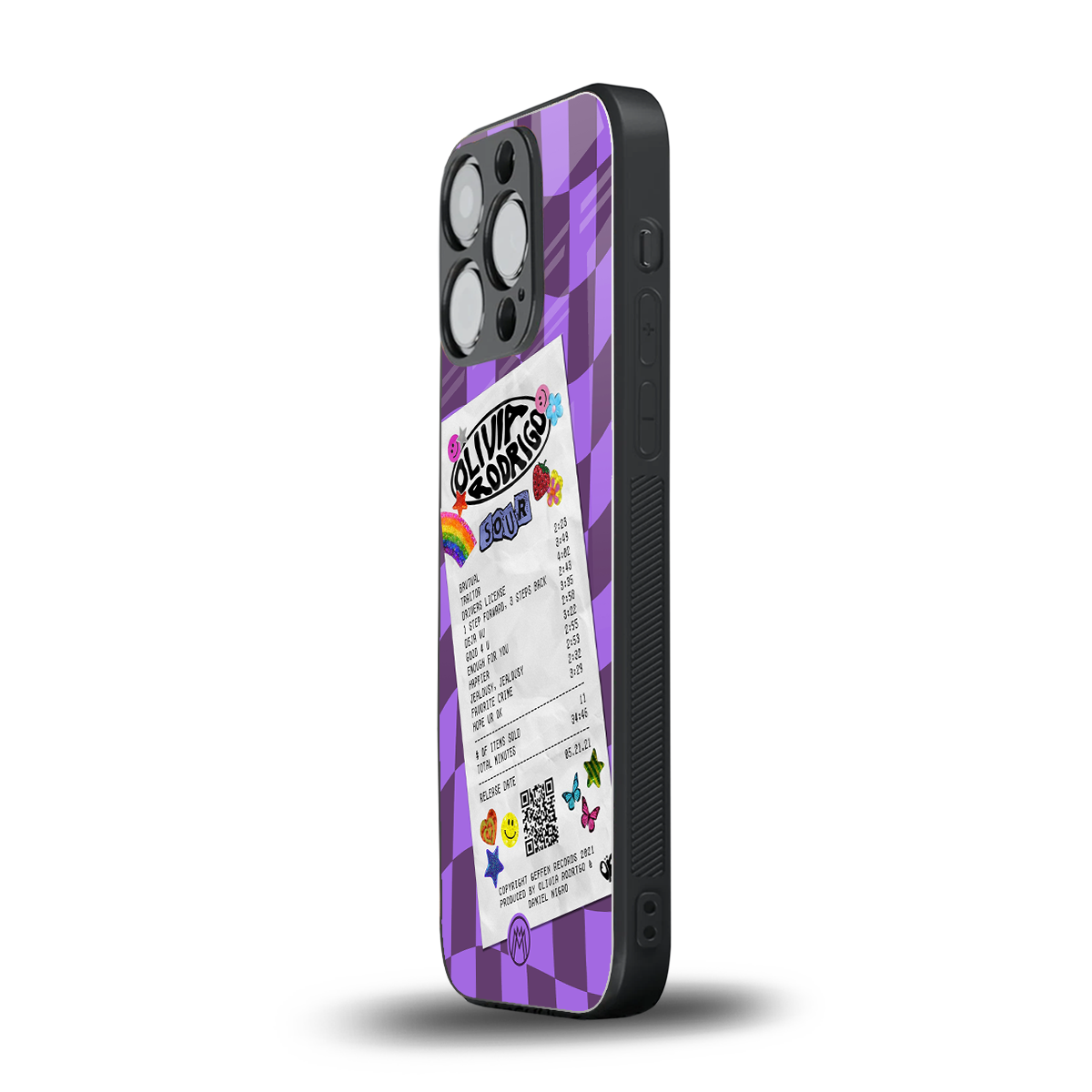 olivia rodrigo back phone cover | glass case for iphone 16 pro
