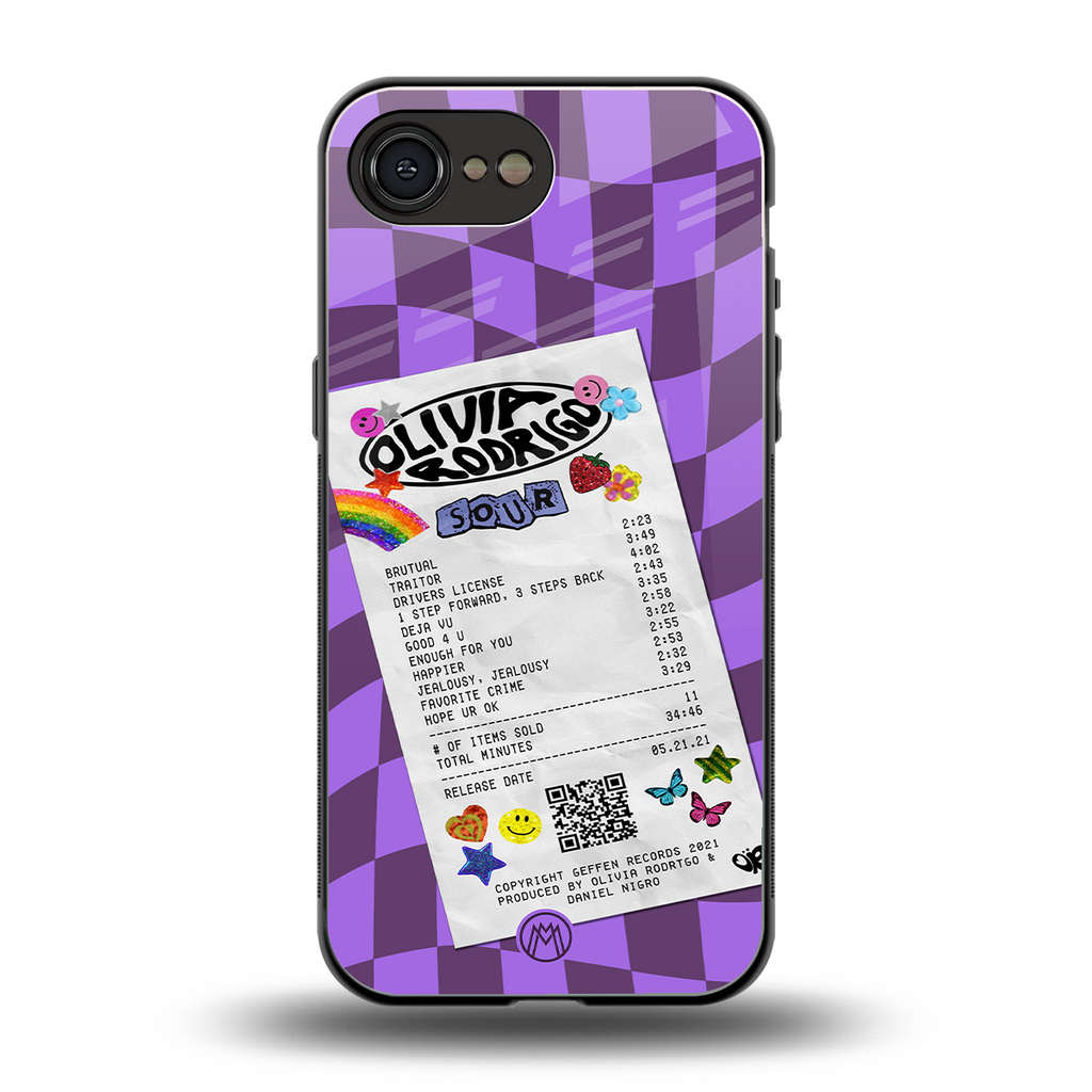 olivia rodrigo back phone cover | glass case for iphone 16e