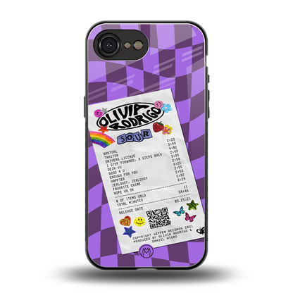 olivia rodrigo back phone cover | glass case for iphone 16e