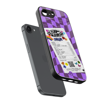 olivia rodrigo back phone cover | glass case for iphone 16e