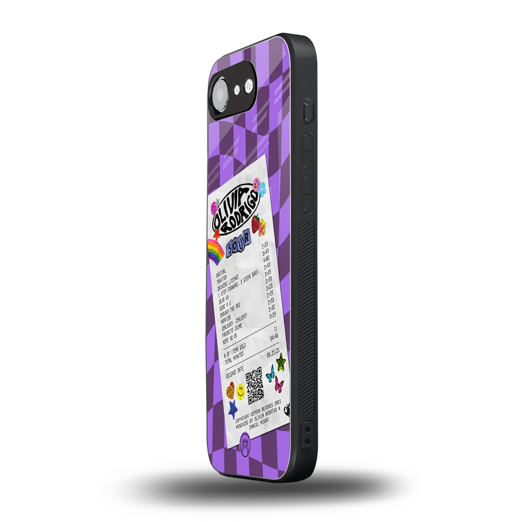 olivia rodrigo back phone cover | glass case for iphone 16e
