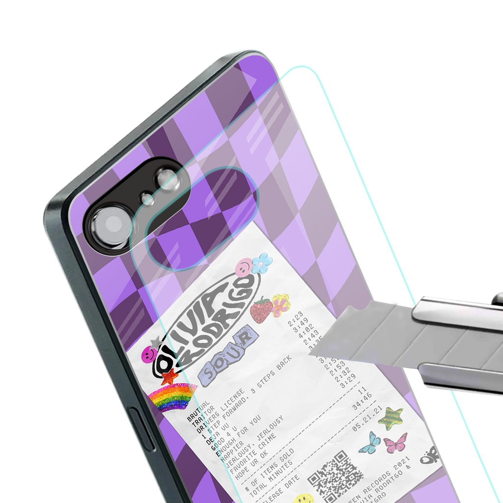 olivia rodrigo back phone cover | glass case for iphone 16e