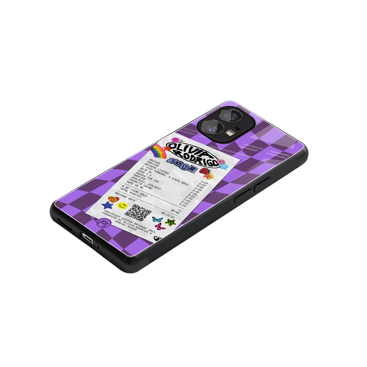 olivia rodrigo back phone cover | glass case for nothing phone 1