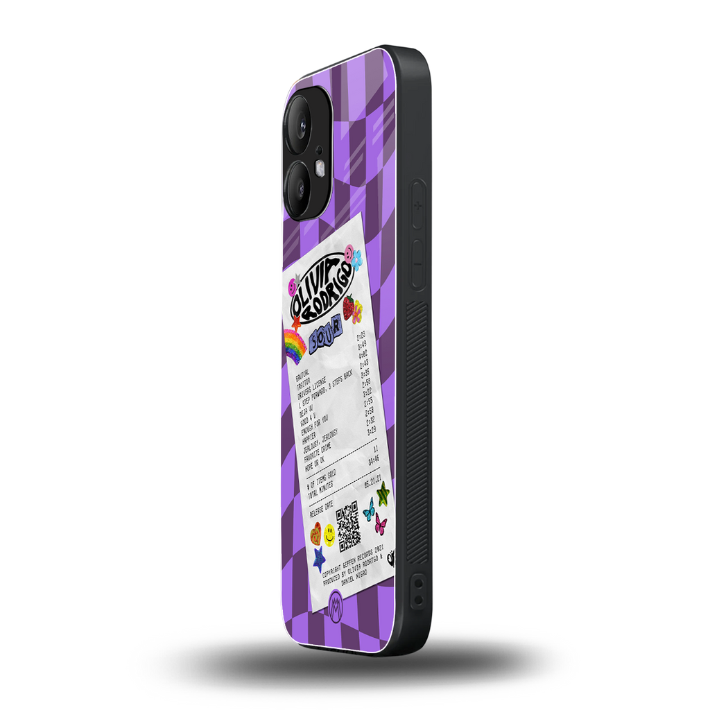 olivia rodrigo back phone cover | glass case for nothing phone 2