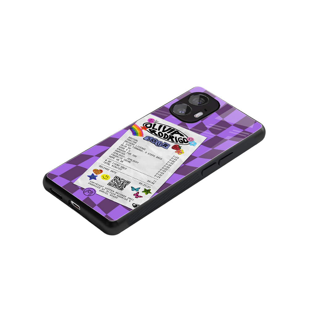 olivia rodrigo back phone cover | glass case for nothing phone 2