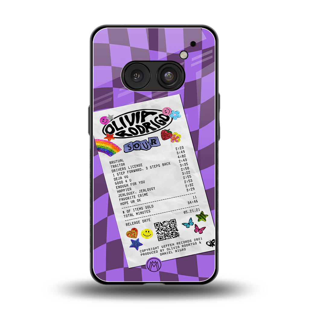 olivia rodrigo back phone cover | glass case for nothing phone 2a
