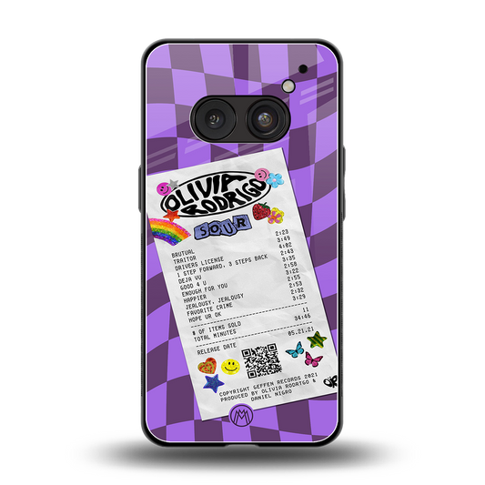 olivia rodrigo back phone cover | glass case for nothing phone 2a