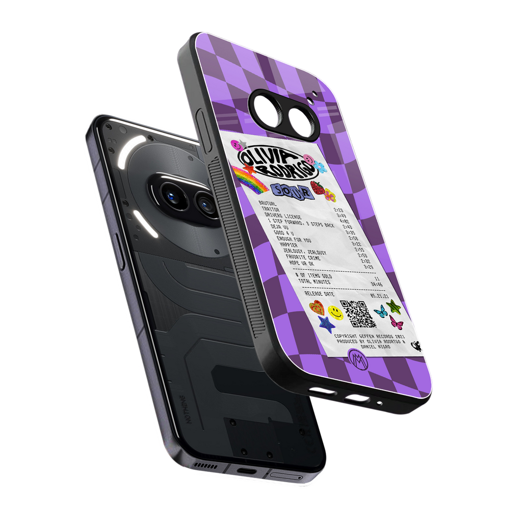 olivia rodrigo back phone cover | glass case for nothing phone 2a