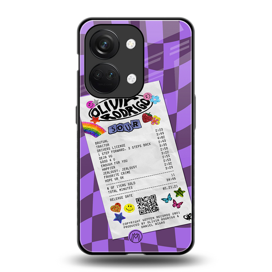 olivia rodrigo back phone cover | glass case for oneplus nord 3
