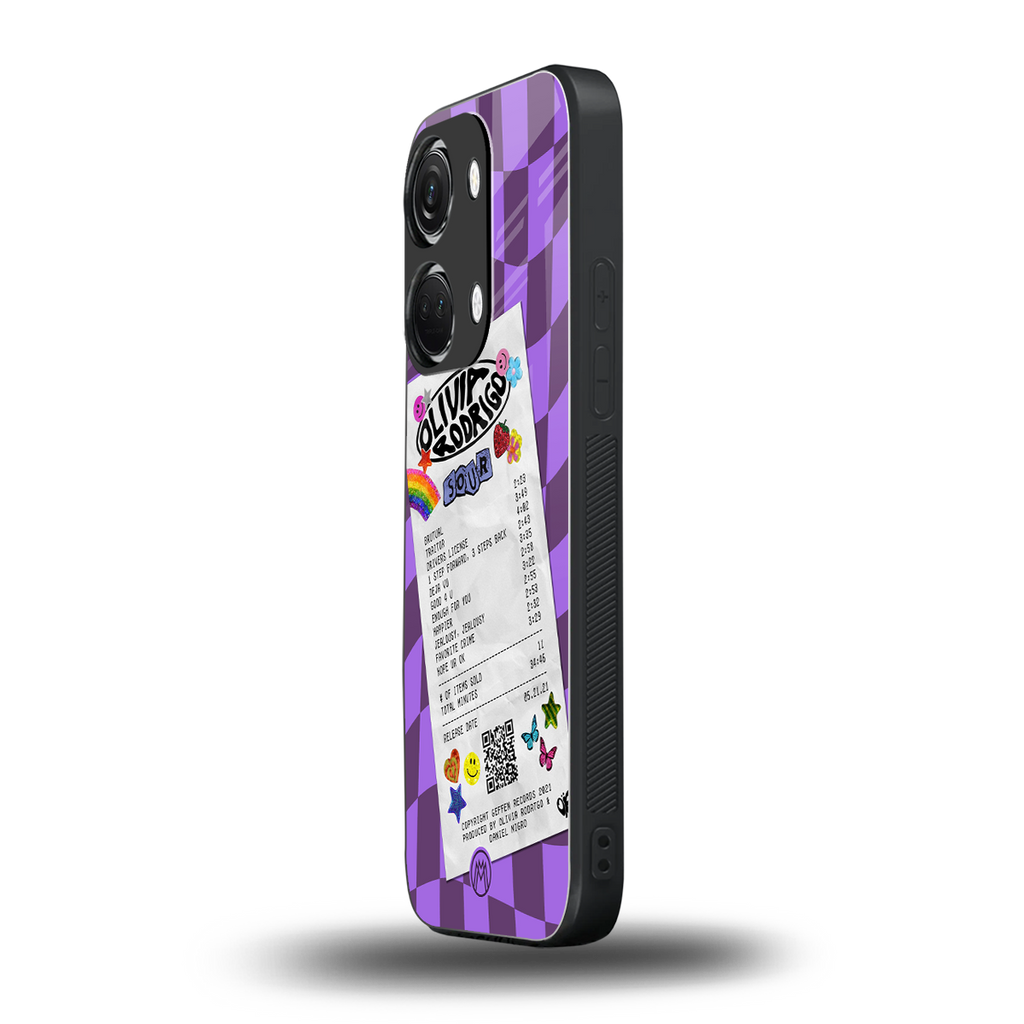 olivia rodrigo back phone cover | glass case for oneplus nord 3