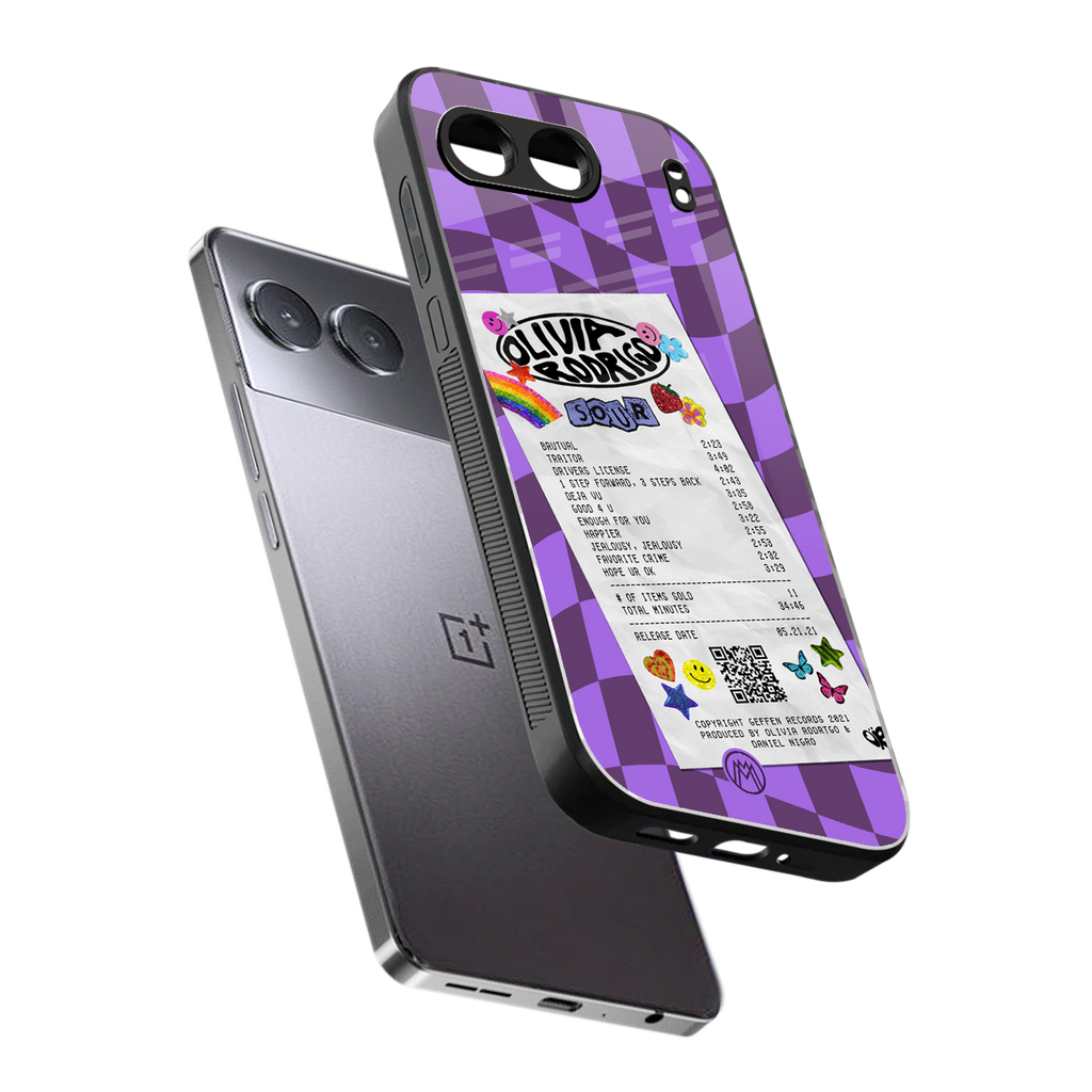 olivia rodrigo back phone cover | glass case for oneplus nord 4