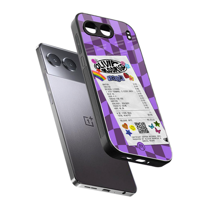 olivia rodrigo back phone cover | glass case for oneplus nord 4