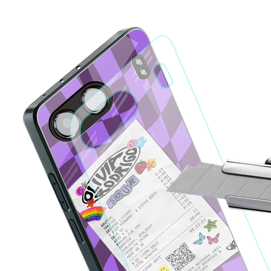 olivia rodrigo back phone cover | glass case for oneplus nord 4