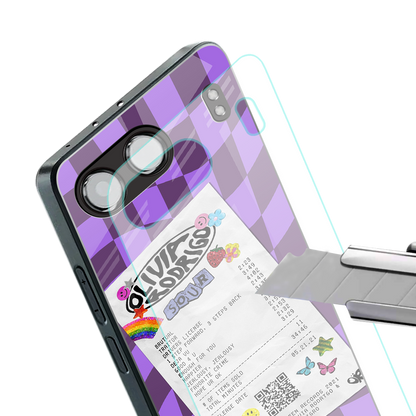 olivia rodrigo back phone cover | glass case for oneplus nord 4