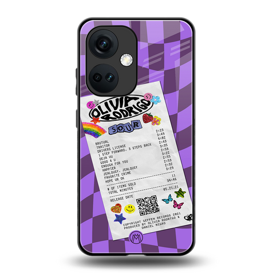 olivia rodrigo back phone cover | glass case for oneplus nord ce 3