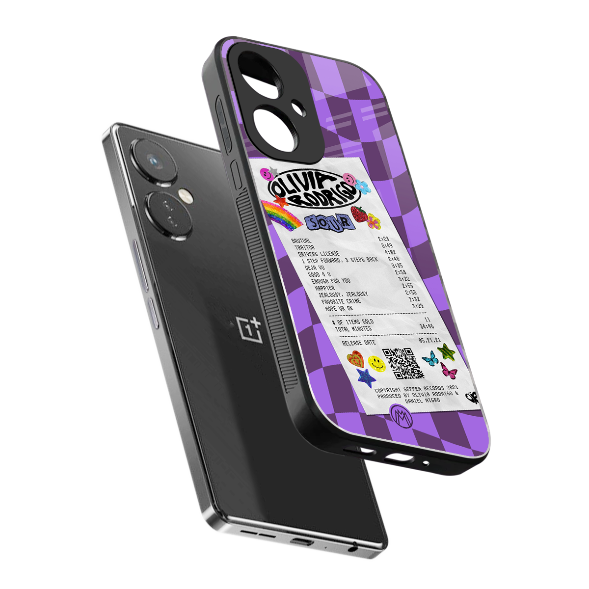 olivia rodrigo back phone cover | glass case for oneplus nord ce 3