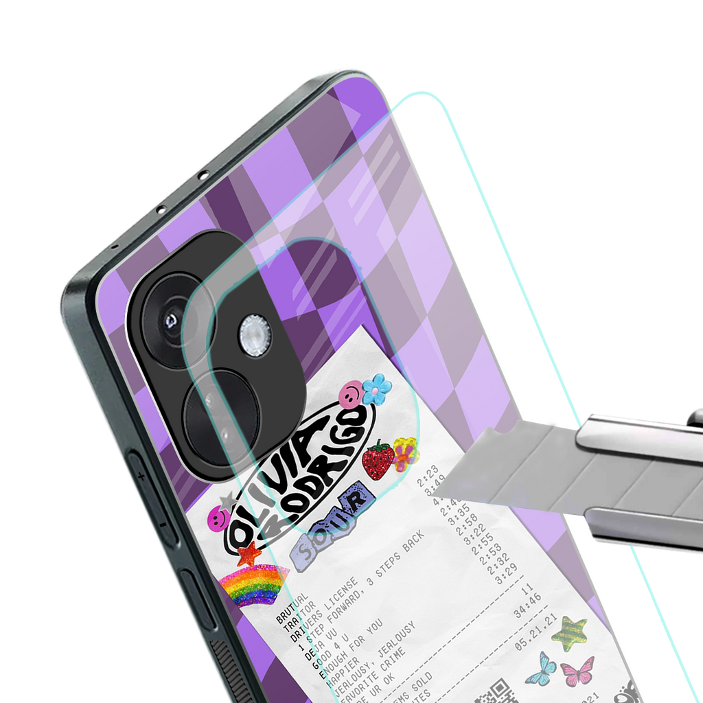 olivia rodrigo back phone cover | glass case for oneplus nord ce 3