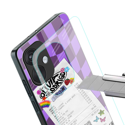 olivia rodrigo back phone cover | glass case for oneplus nord ce 3