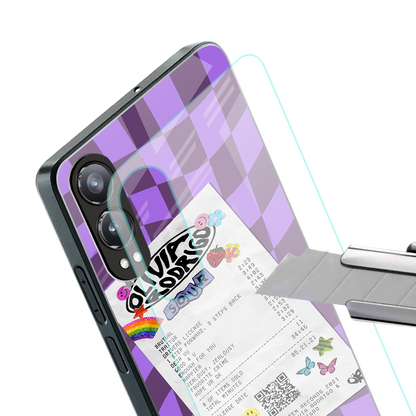 olivia rodrigo back phone cover | glass case for oneplus nord ce 4 lite