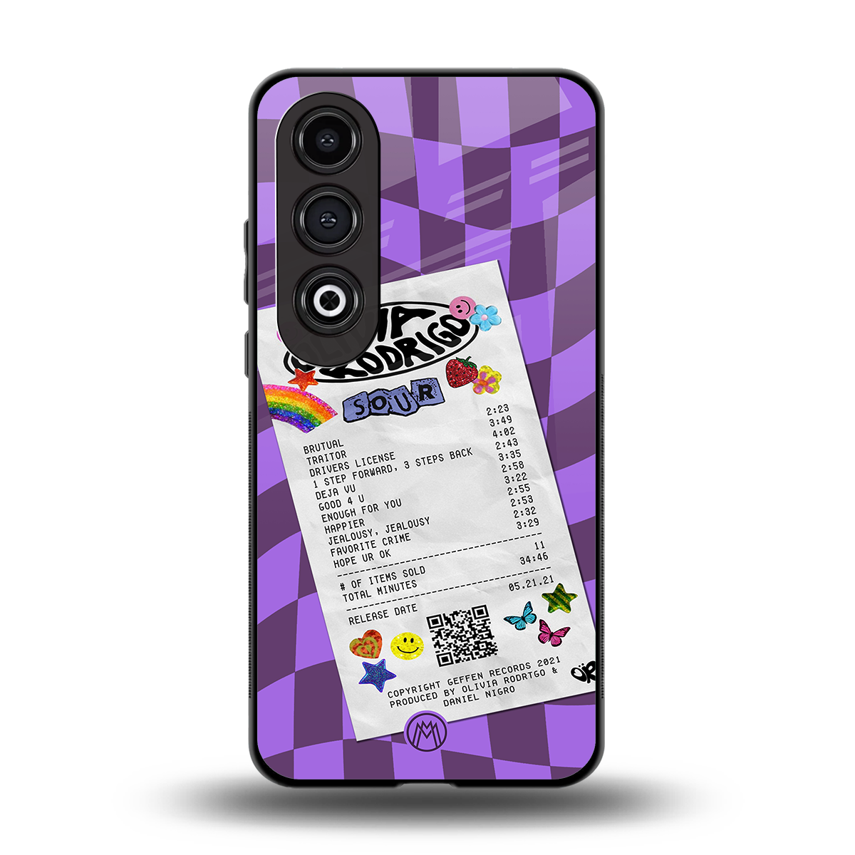 olivia rodrigo back phone cover | glass case for oneplus nord ce 4