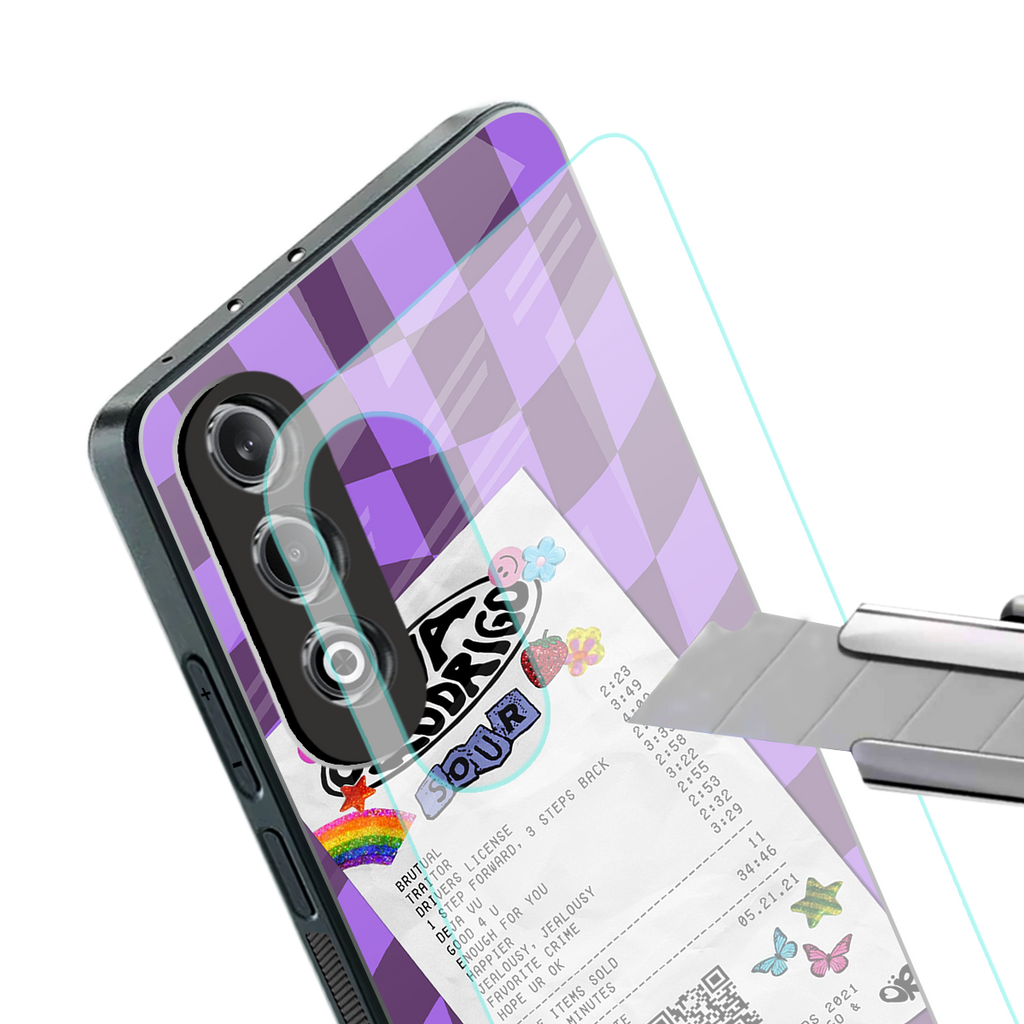 olivia rodrigo back phone cover | glass case for oneplus nord ce 4