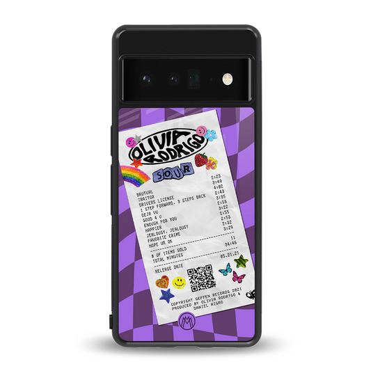 olivia rodrigo back phone cover | glass case for google pixel 6 pro