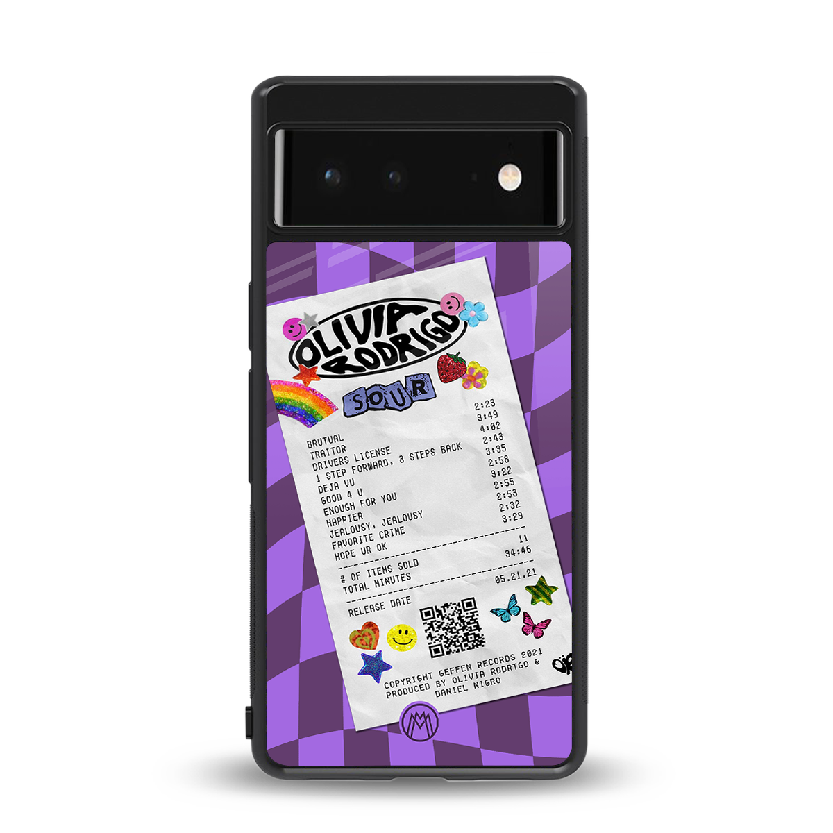 olivia rodrigo back phone cover | glass case for google pixel 6