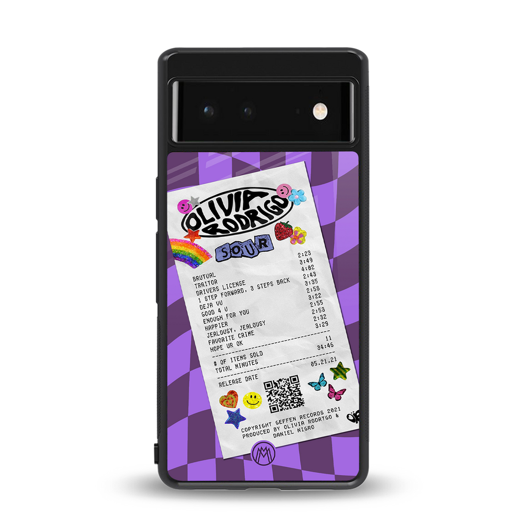 olivia rodrigo back phone cover | glass case for Google Pixel 6A