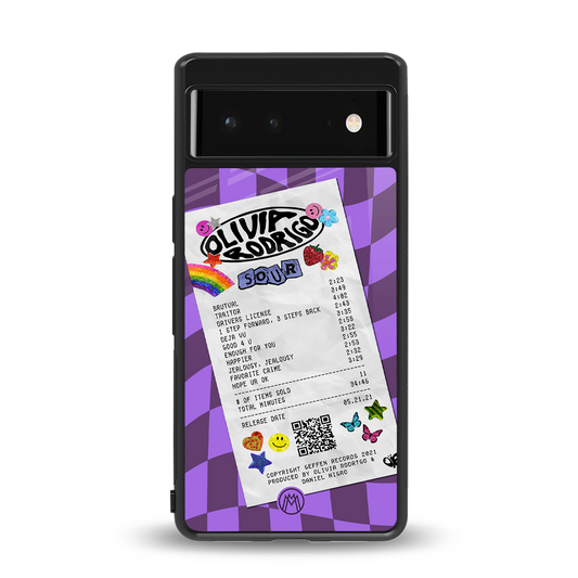 olivia rodrigo back phone cover | glass case for Google Pixel 6A