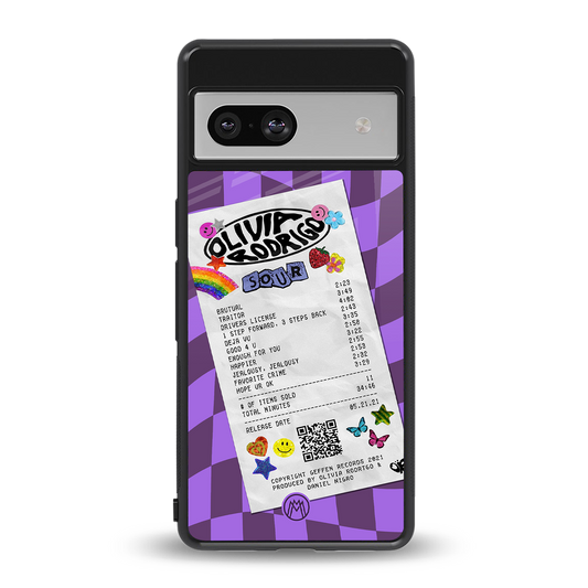 olivia rodrigo back phone cover | glass case for Google Pixel 7A