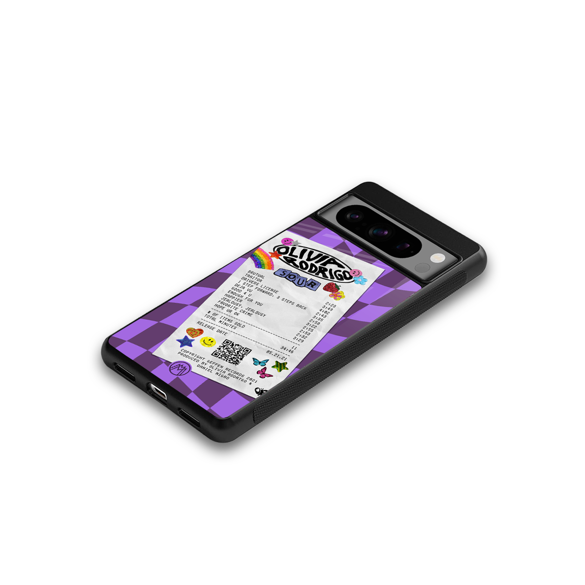 olivia rodrigo back phone cover | glass case for google pixel 8 pro