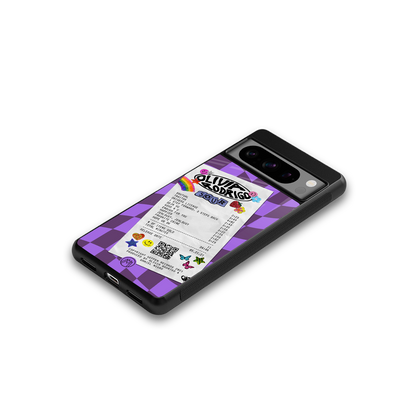 olivia rodrigo back phone cover | glass case for google pixel 8 pro