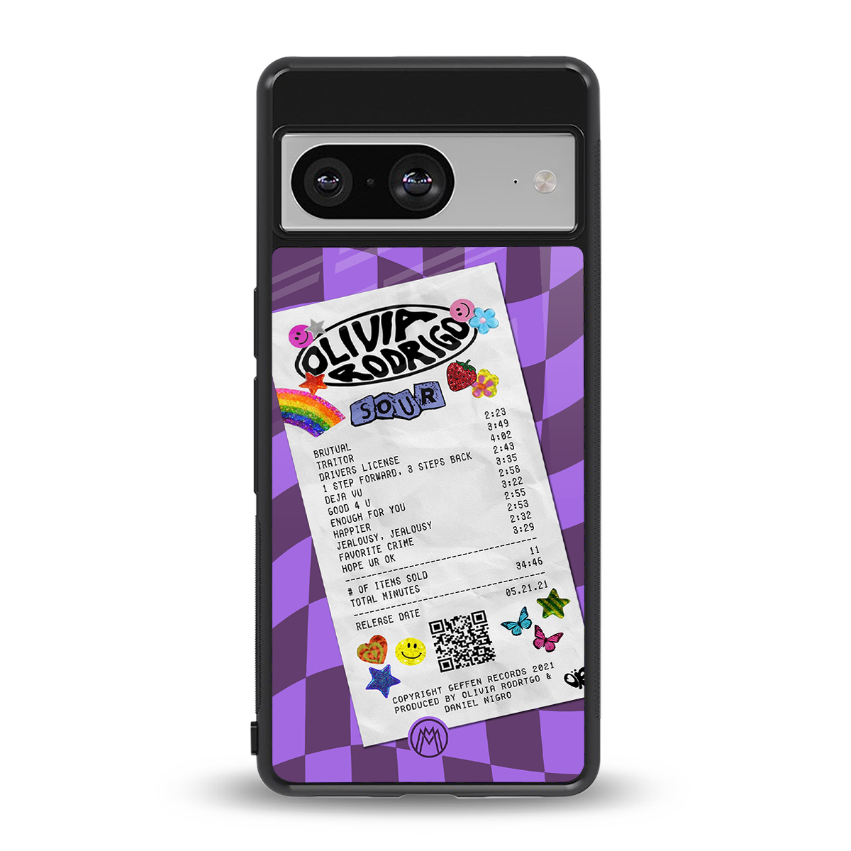 olivia rodrigo back phone cover | glass case for Google Pixel 8