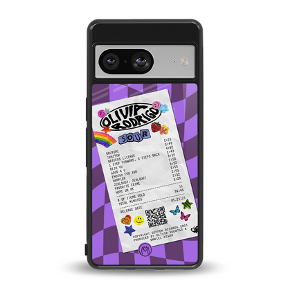 olivia rodrigo back phone cover | glass case for Google Pixel 8