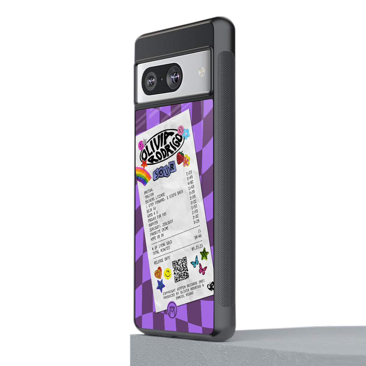 olivia rodrigo back phone cover | glass case for Google Pixel 8