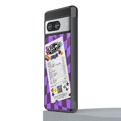 olivia rodrigo back phone cover | glass case for Google Pixel 8