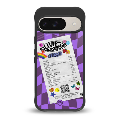 olivia rodrigo back phone cover | glass case for google pixel 9