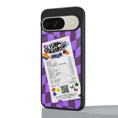 olivia rodrigo back phone cover | glass case for google pixel 9