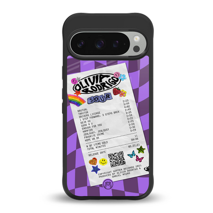 olivia rodrigo back phone cover | glass case for google pixel 9 pro