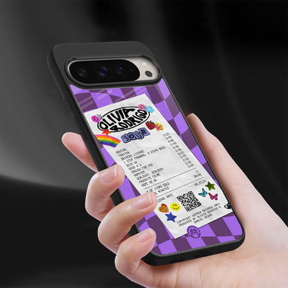 olivia rodrigo back phone cover | glass case for google pixel 9 pro xl