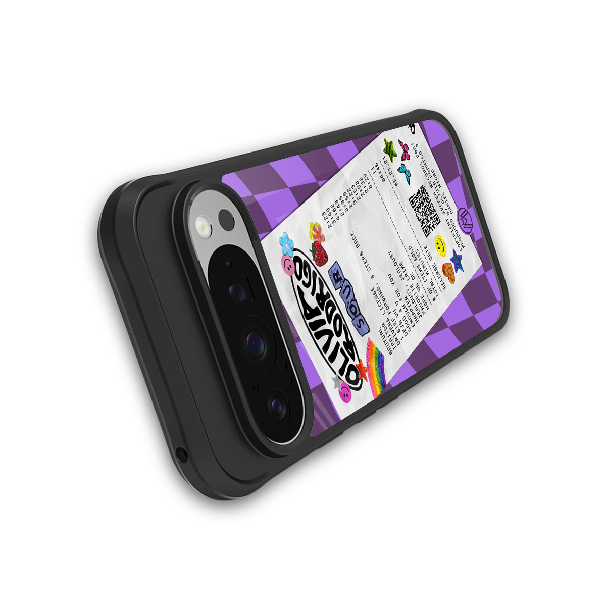 olivia rodrigo back phone cover | glass case for google pixel 9 pro xl