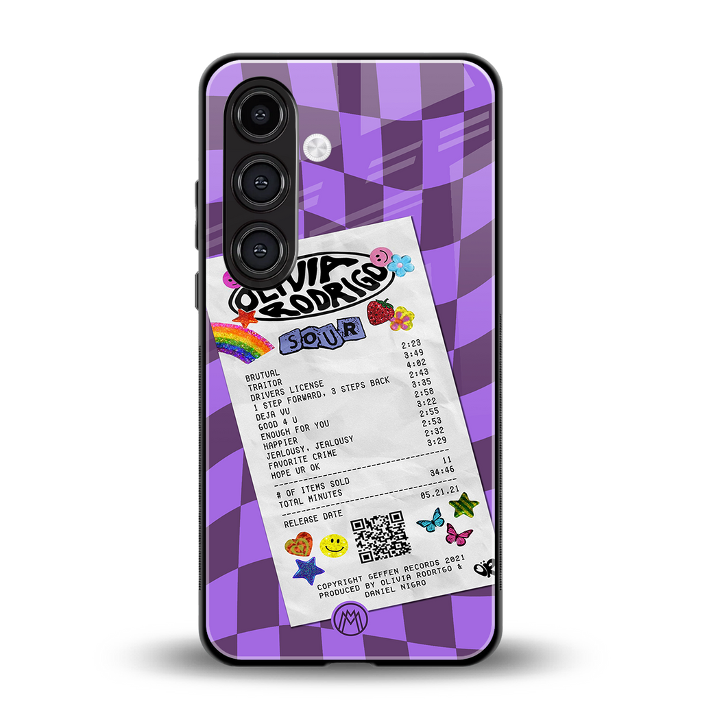 olivia rodrigo back phone cover | glass case for samsung galaxy s23 plus