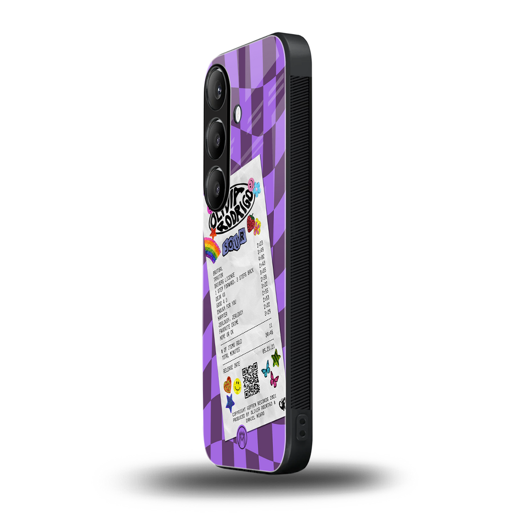 olivia rodrigo back phone cover | glass case for samsung galaxy s23 plus