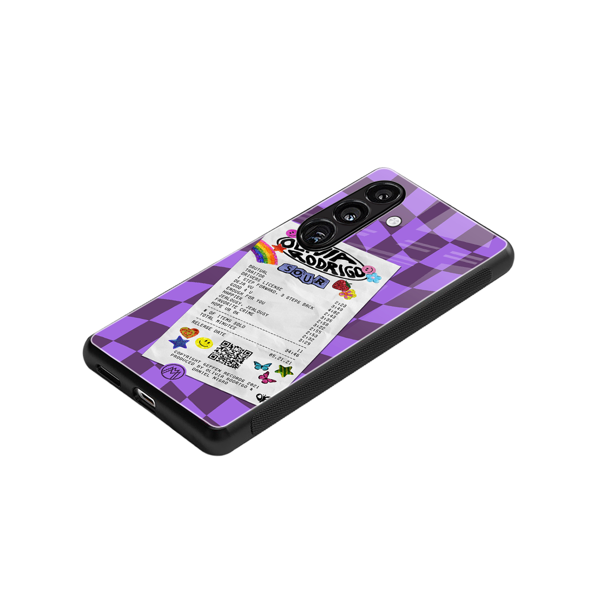 olivia rodrigo back phone cover | glass case for samsung galaxy s24 fe